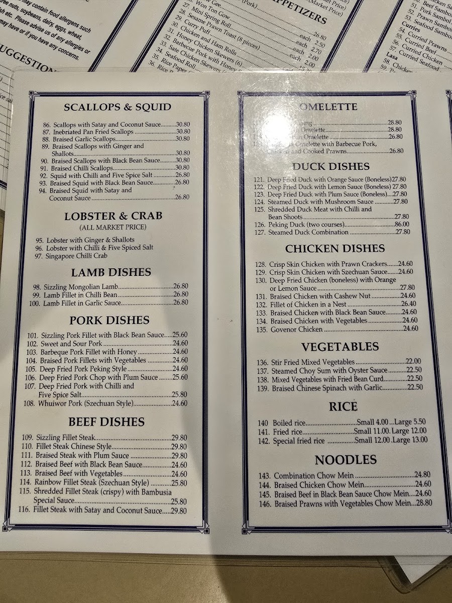 Bambusia Chinese Restaurant Photo Menu 9