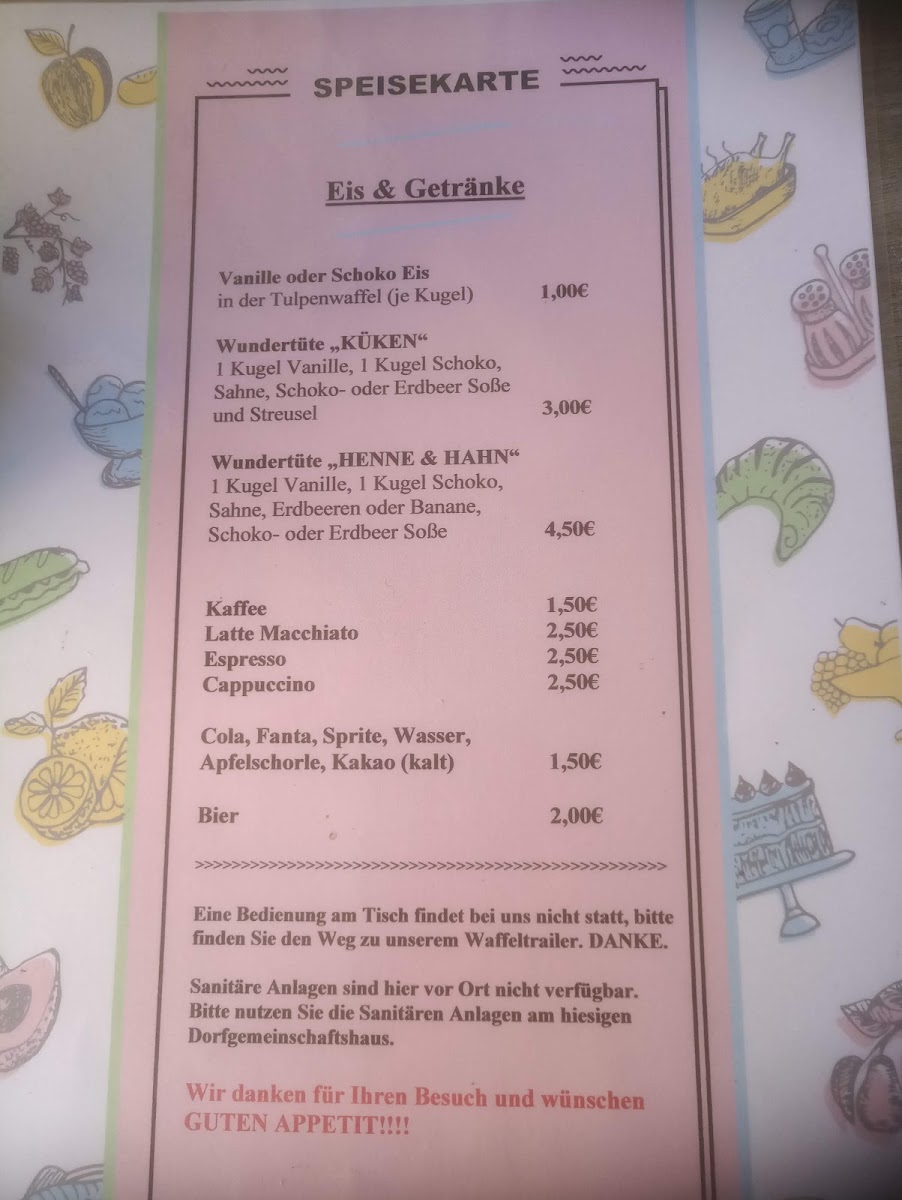 Rüppel's Waffeltrailer und Hofcafé Photo Menu 1