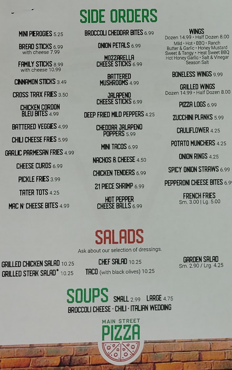 Main Street Pizza Photo Menu 6