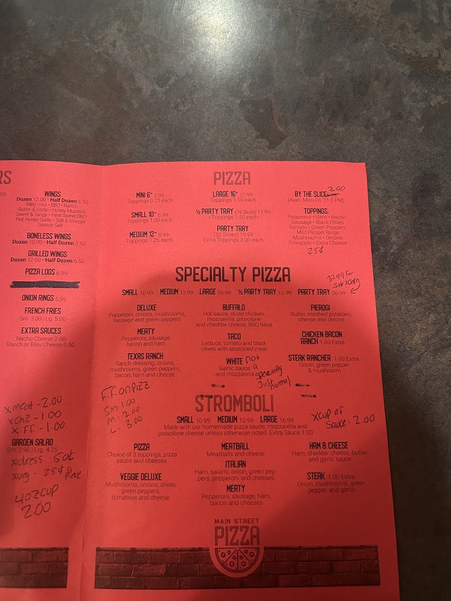 Main Street Pizza Photo Menu 9