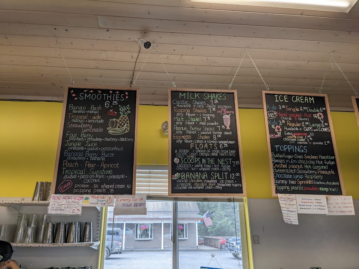 Harbor Street Creamery Photo Menu 1