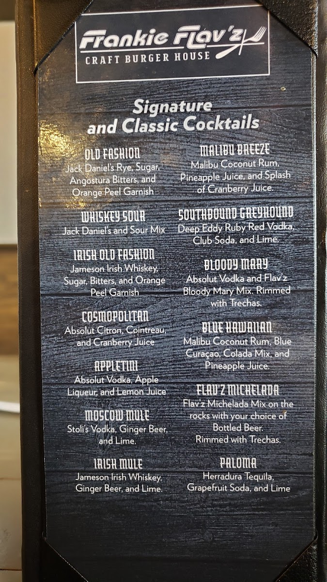 Frankie Flav's Craft Burger House Photo Menu 10