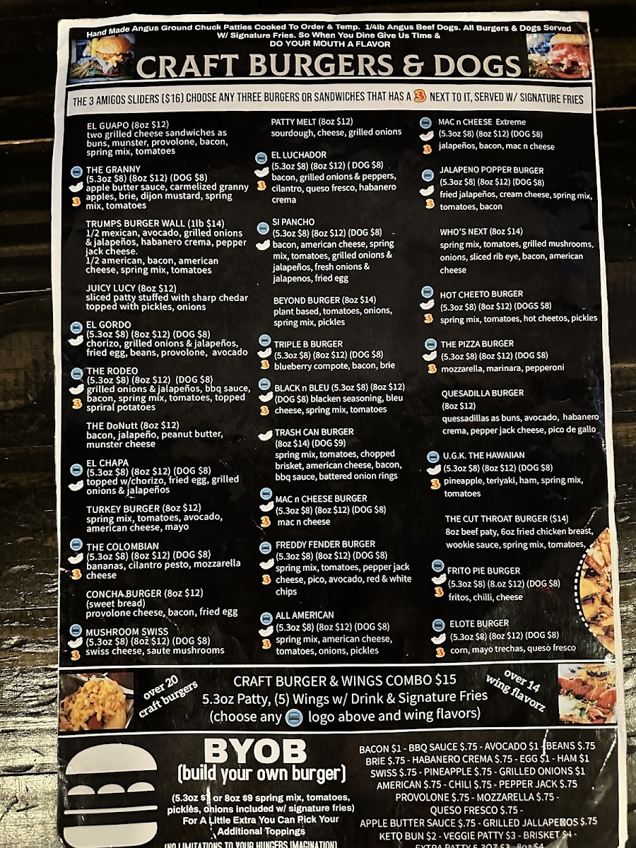 Frankie Flav's Craft Burger House Photo Menu 7