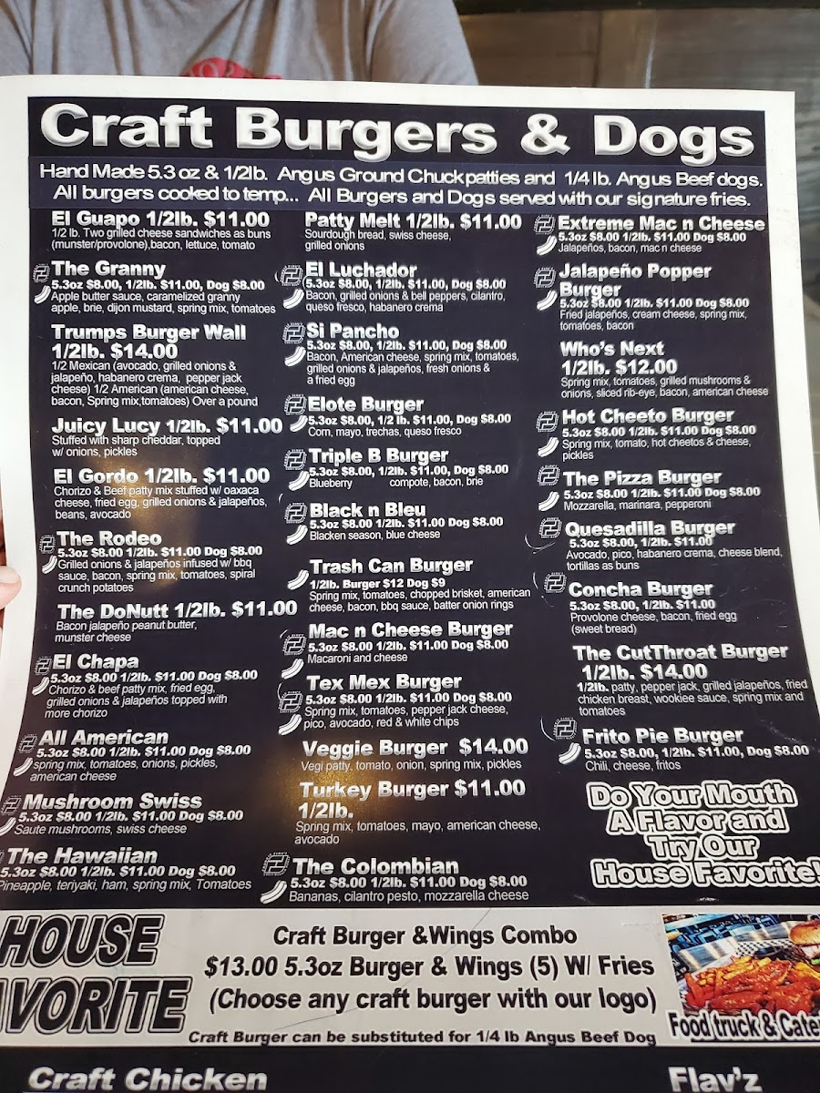 Frankie Flav's Craft Burger House Photo Menu 8