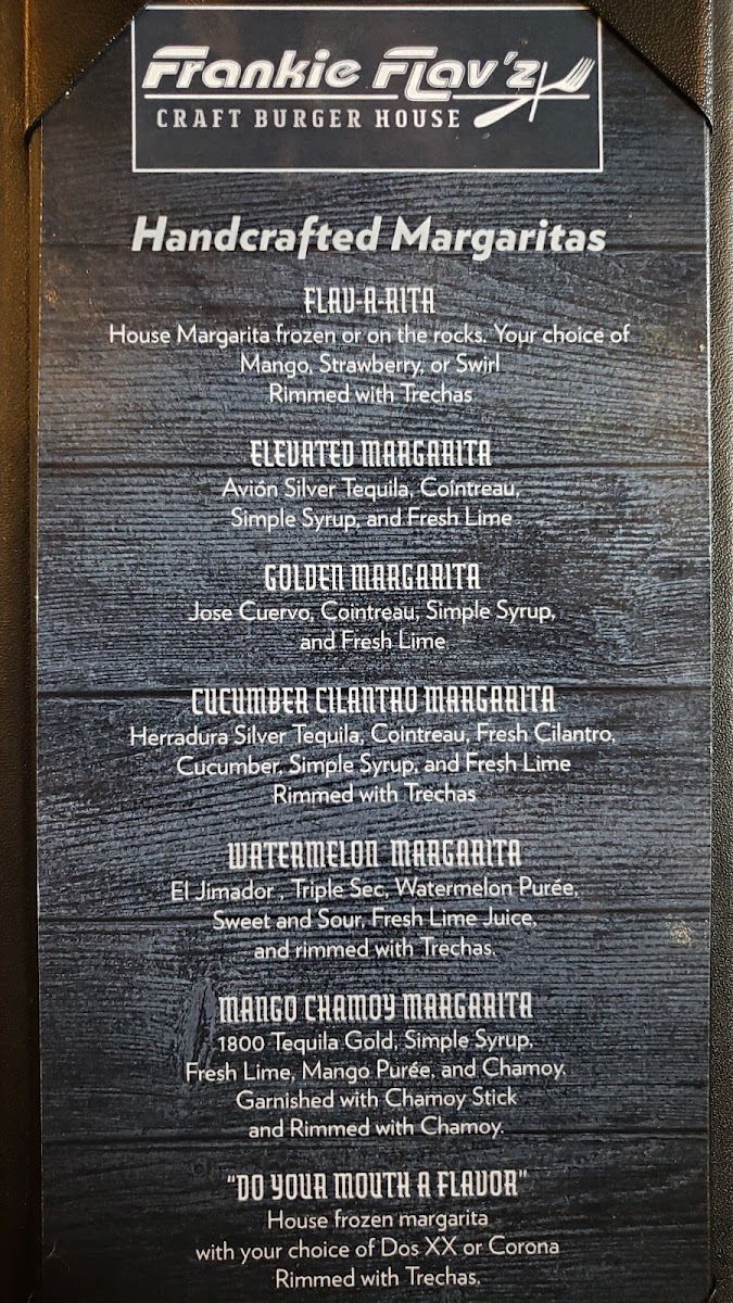 Frankie Flav's Craft Burger House Photo Menu 9