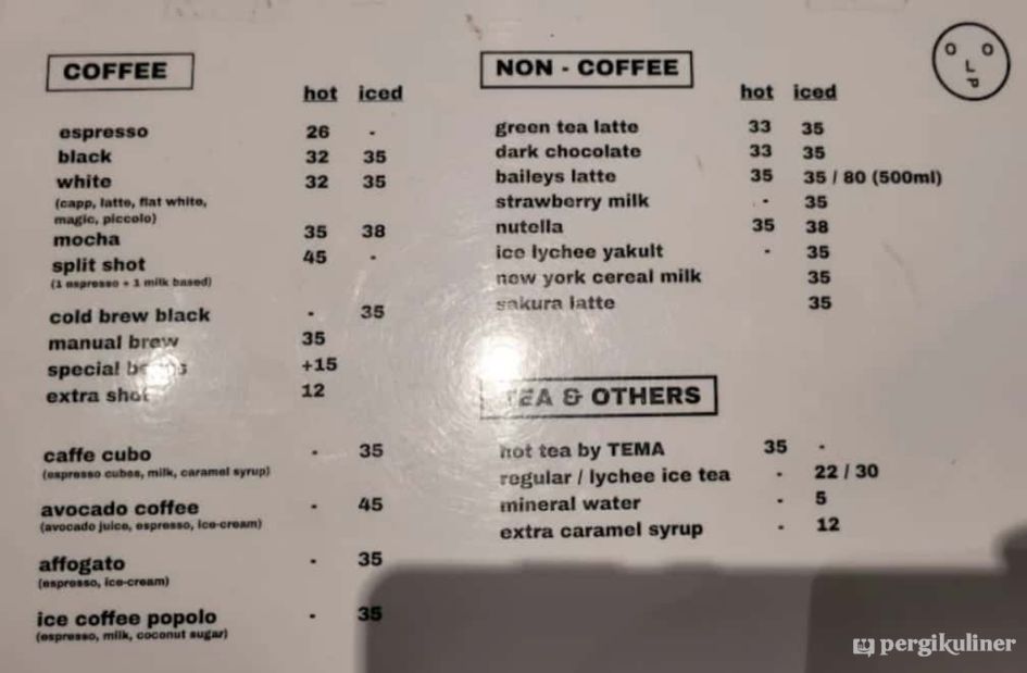 POPOLO Coffee Sentul Photo Menu 6