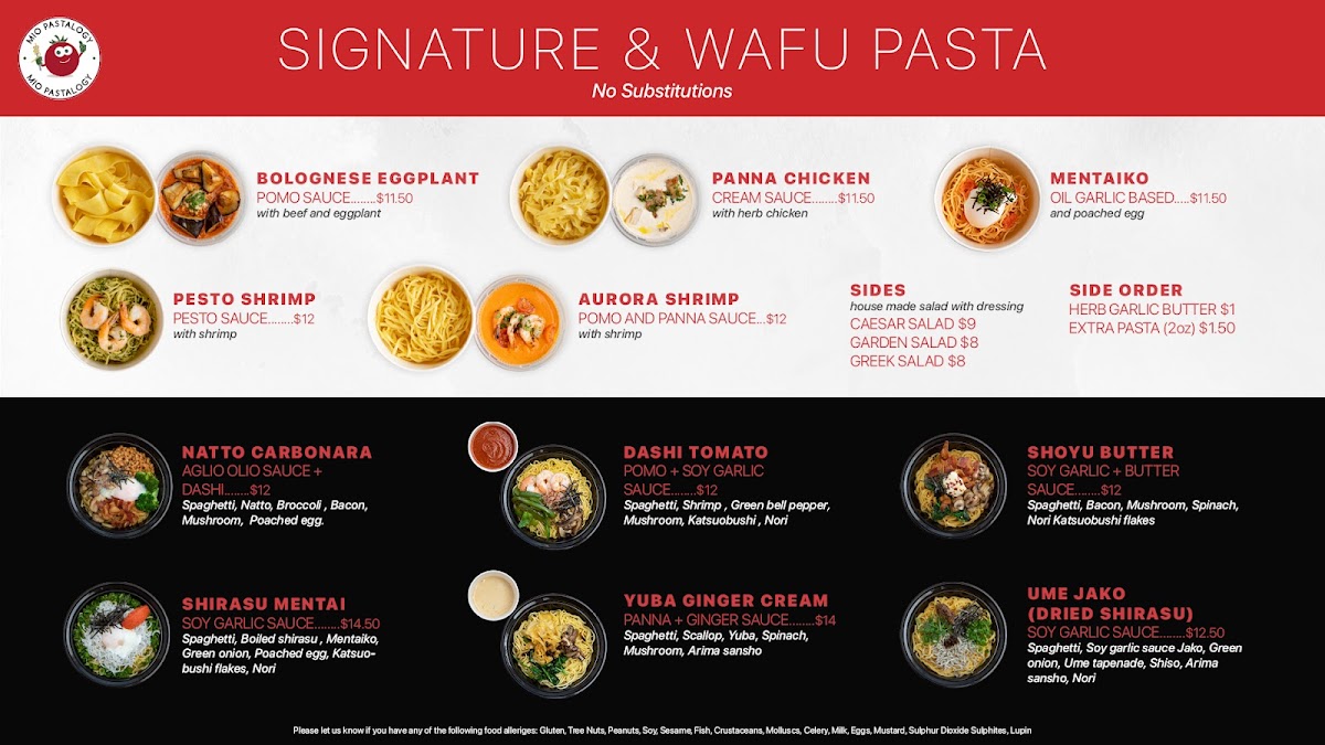 Mio Pastalogy Photo Menu 8
