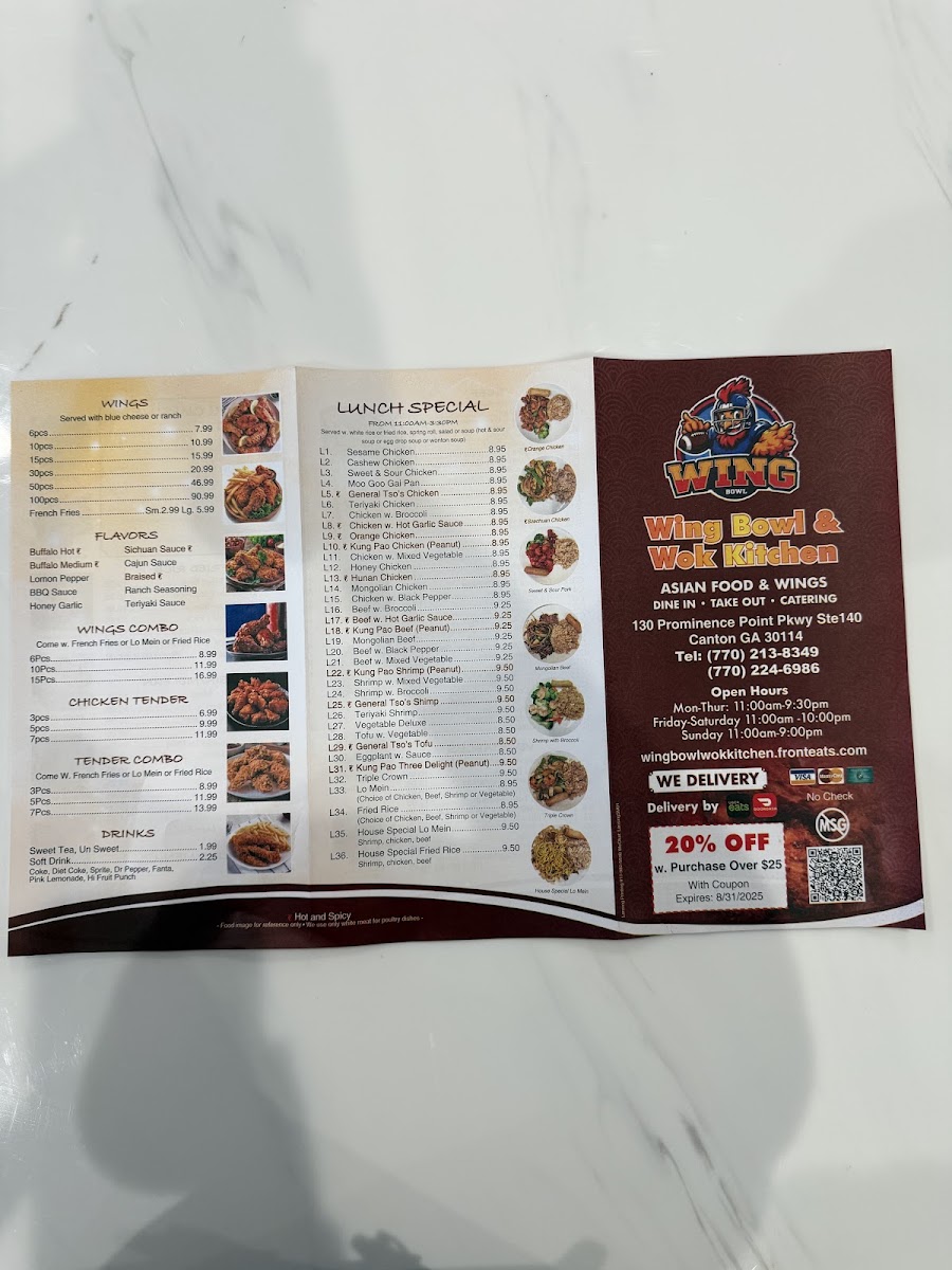 WING BOWL & WOK KITCHEN Photo Menu 3