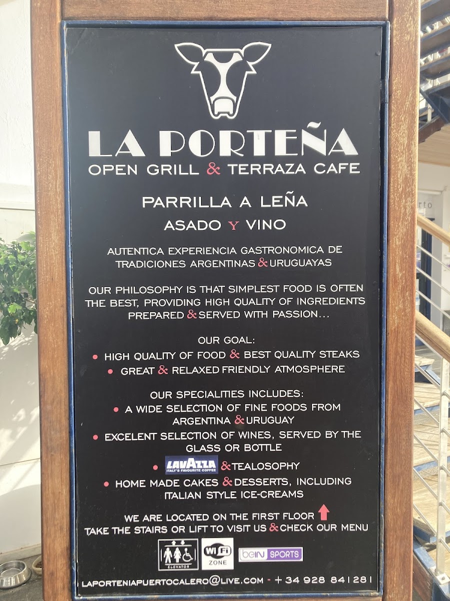 La Portena Photo Menu 1