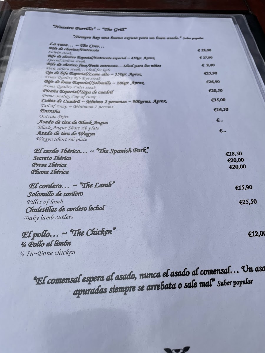 La Portena Photo Menu 4