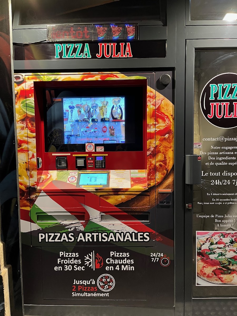 Pizza Julia Distributeur 24/24 7J/7 Photo Menu 1