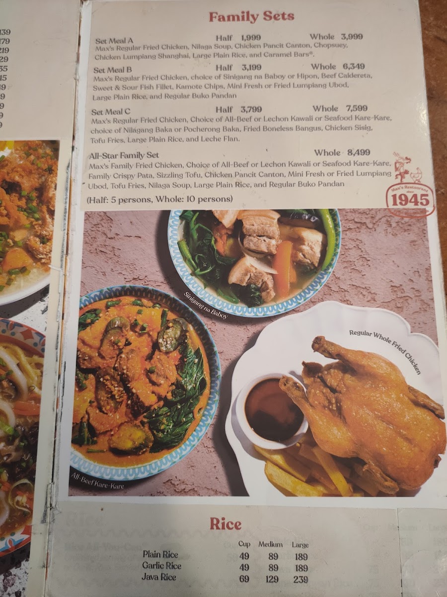 Max's - SM City Bicutan Photo Menu 5