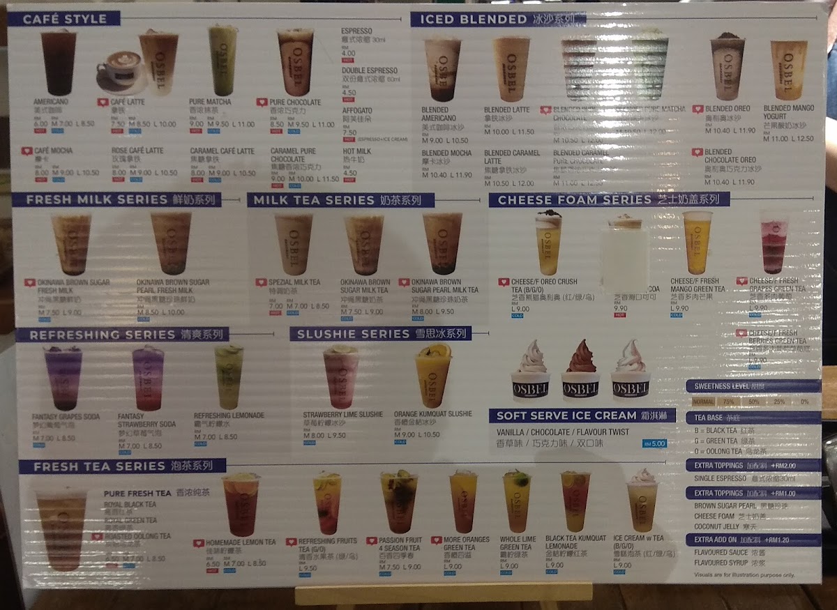 Osbel Coffee, Milk Tea and Mr Bread Bakery Photo Menu 3