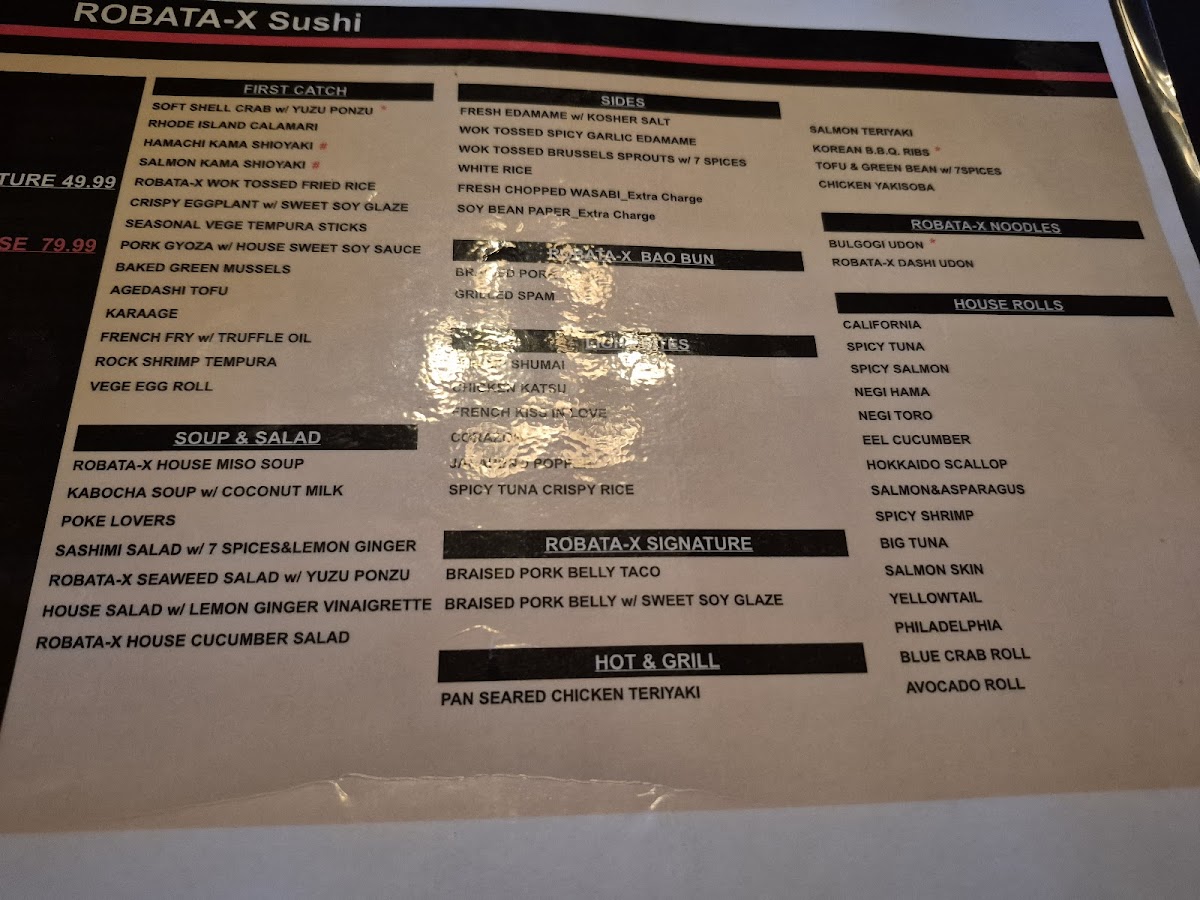 ROBATA-X SUSHI & IZAKAYA Photo Menu 2