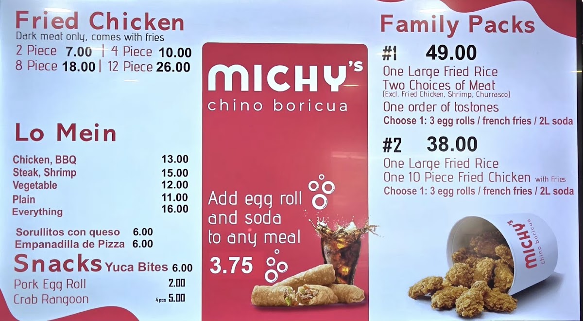 Michy's Chino Boricua Photo Menu 3