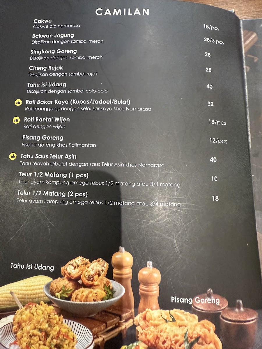 Namarasa PIK Photo Menu 6