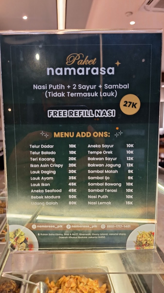 Namarasa PIK Photo Menu 7