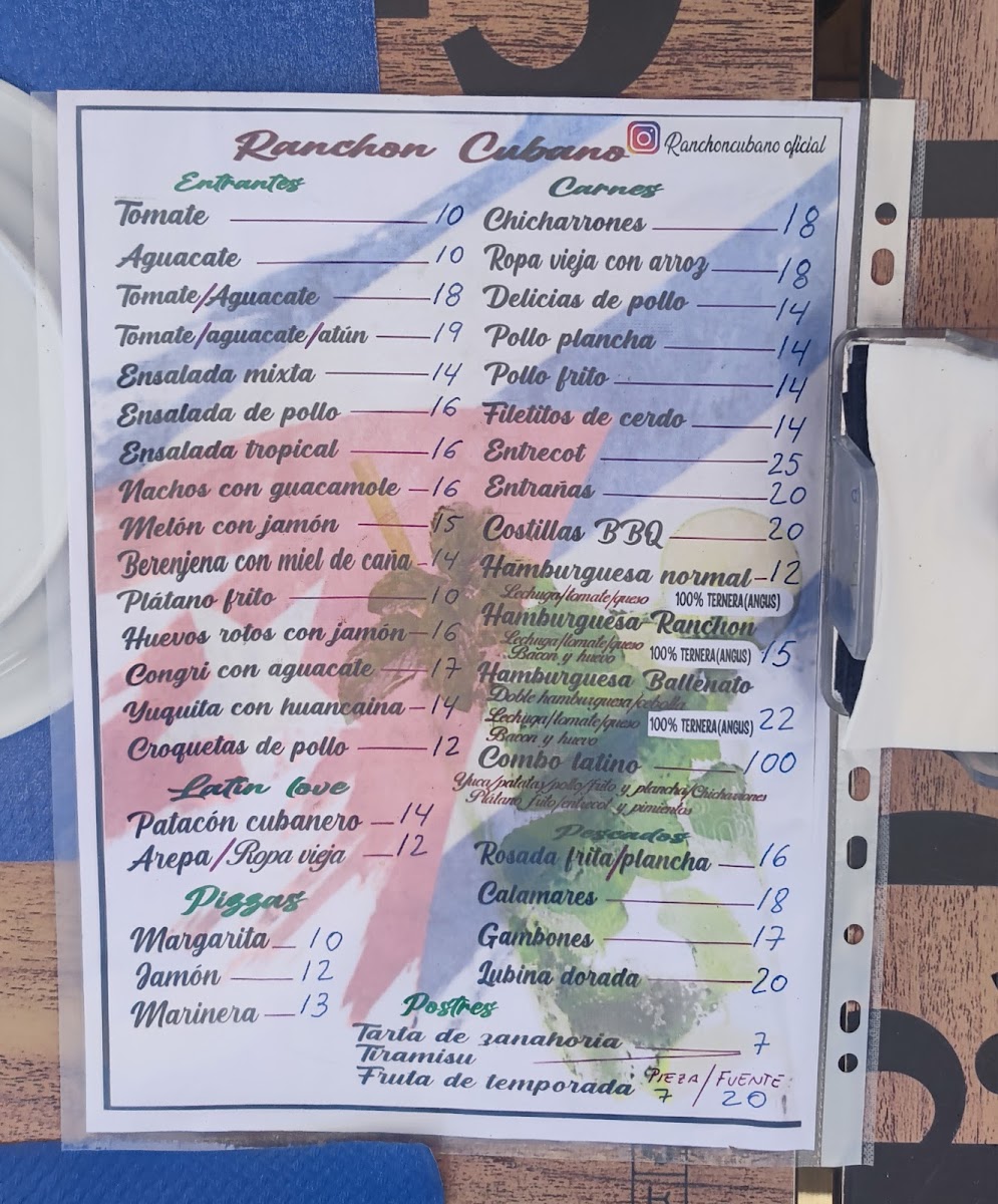 Chiringuito Ranchon Cubano Photo Menu 2