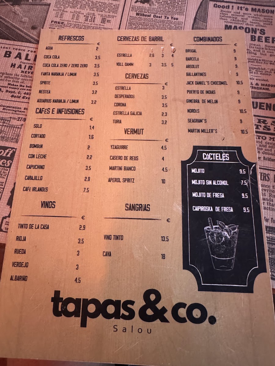 Tapas&co Salou Photo Menu 7