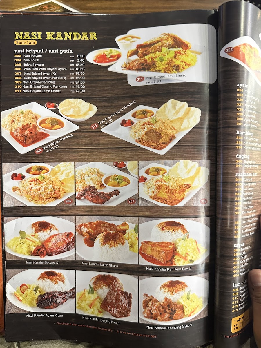 Q Bistro TTDI Photo Menu 9