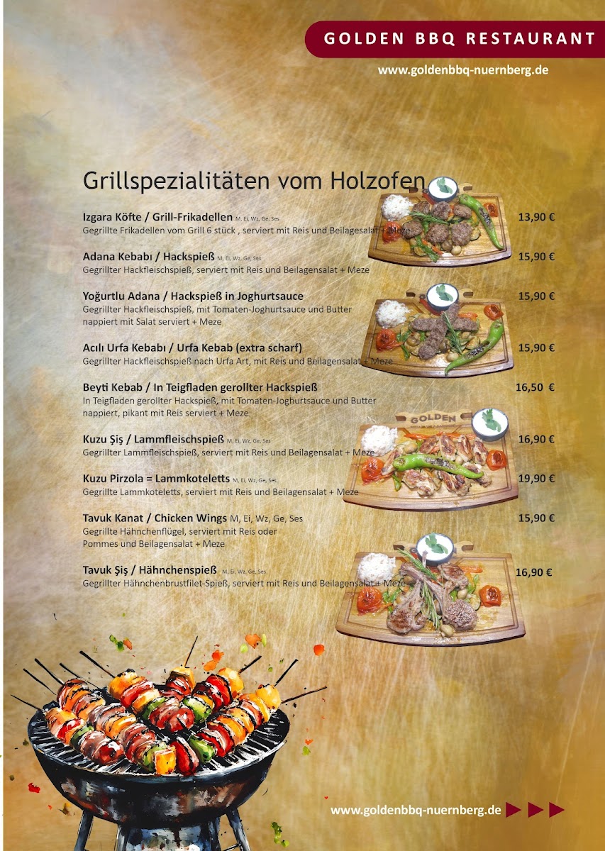 Golden Restaurant & Barbecue Photo Menu 1