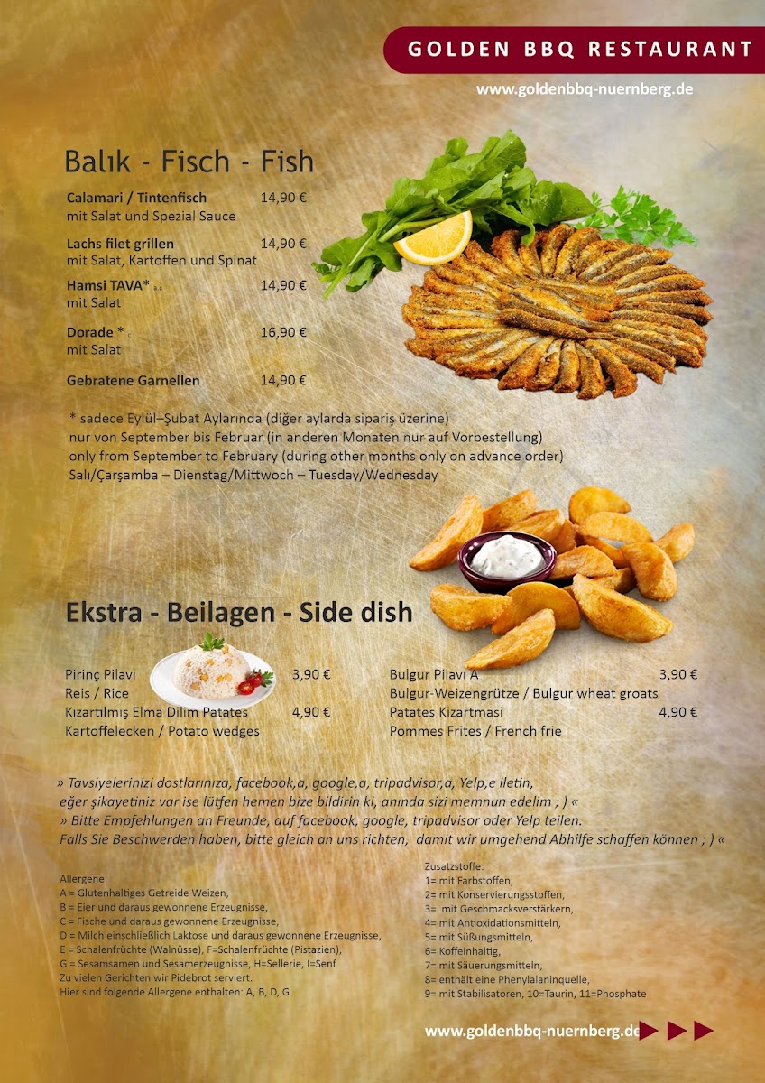 Golden Restaurant & Barbecue Photo Menu 4
