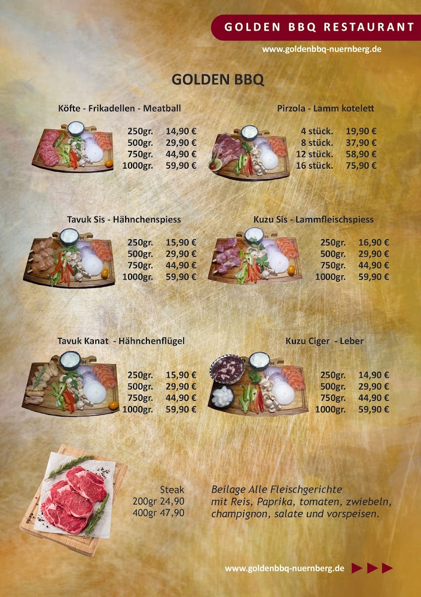 Golden Restaurant & Barbecue Photo Menu 5