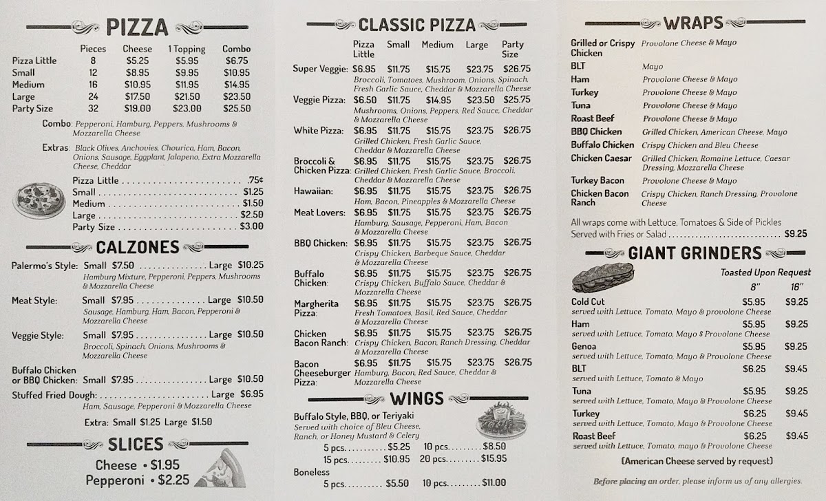Palermo's Pizzeria Photo Menu 6