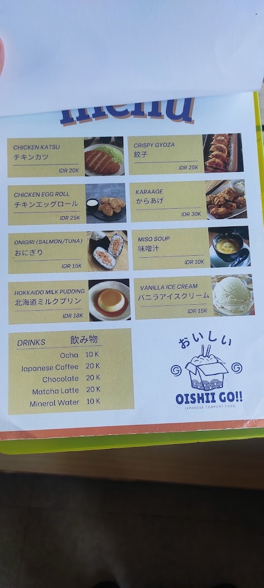 Oishii GO!! Photo Menu 10