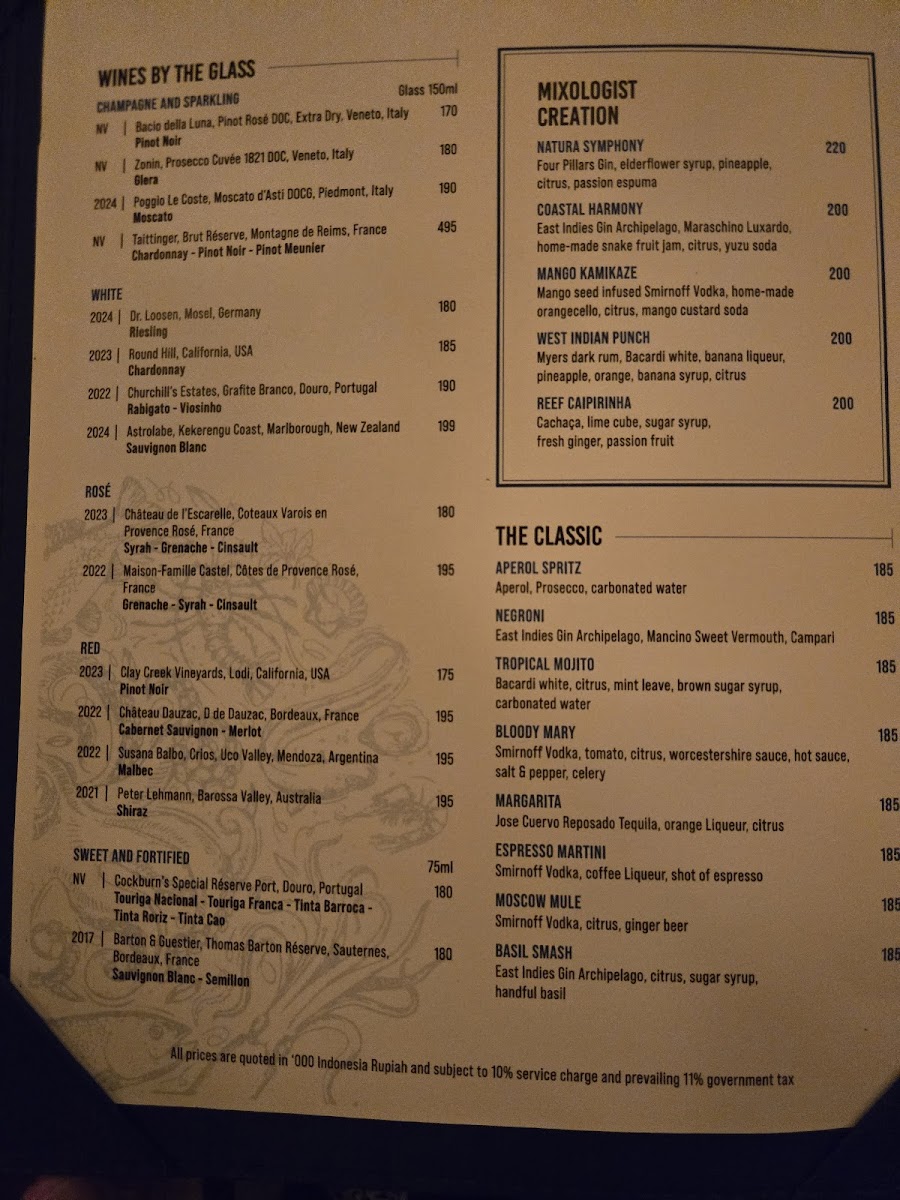 Reef Beach Club Photo Menu 4