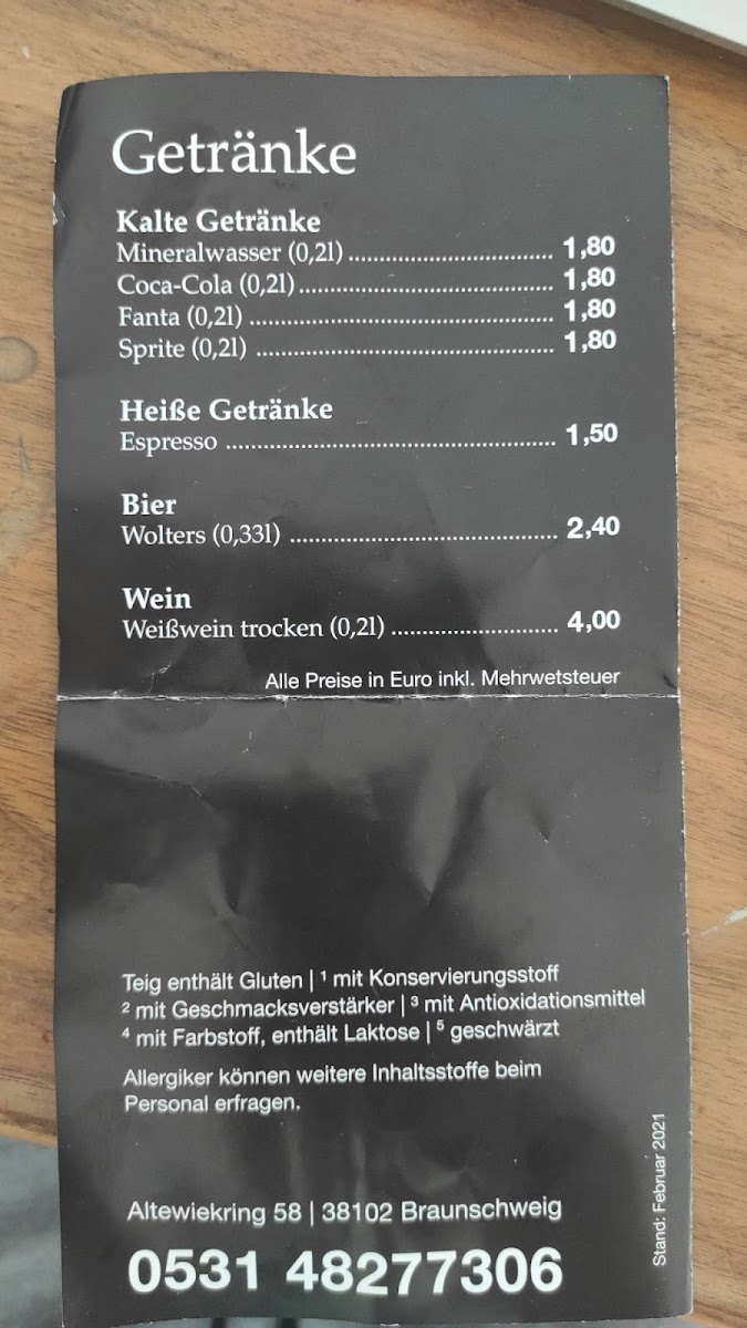 Pizza Riano - Braunschweig Photo Menu 7