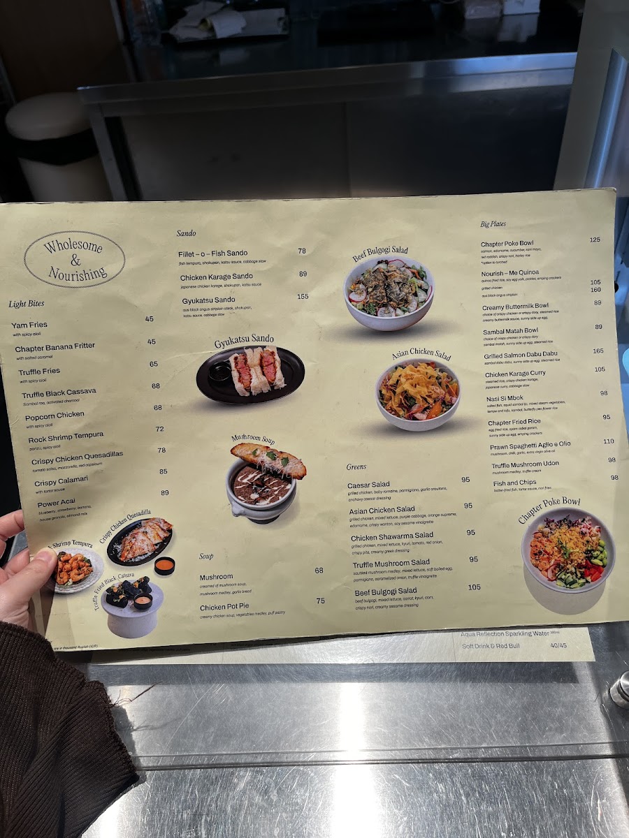 Cafe Chapter PIK Photo Menu 3