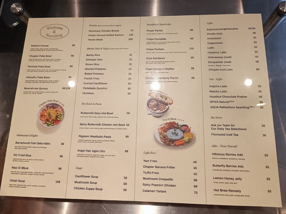 Cafe Chapter PIK Photo Menu 4