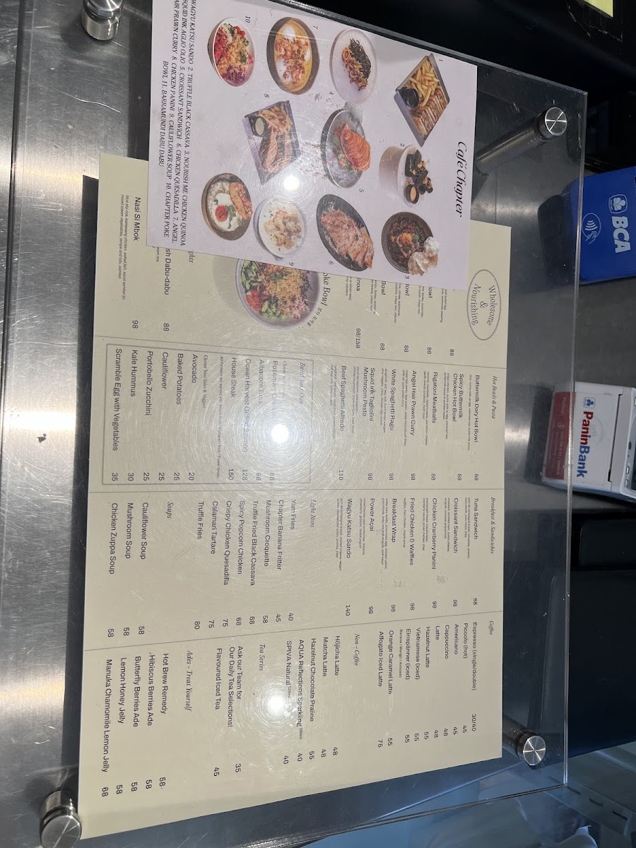 Cafe Chapter PIK Photo Menu 5