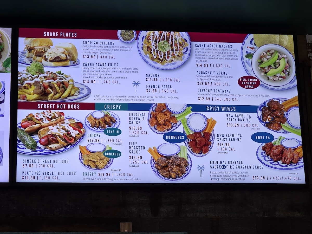 Sayulita Taproom Photo Menu 3