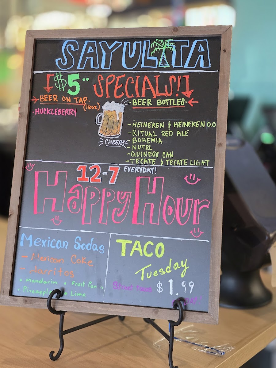 Sayulita Taproom Photo Menu 5