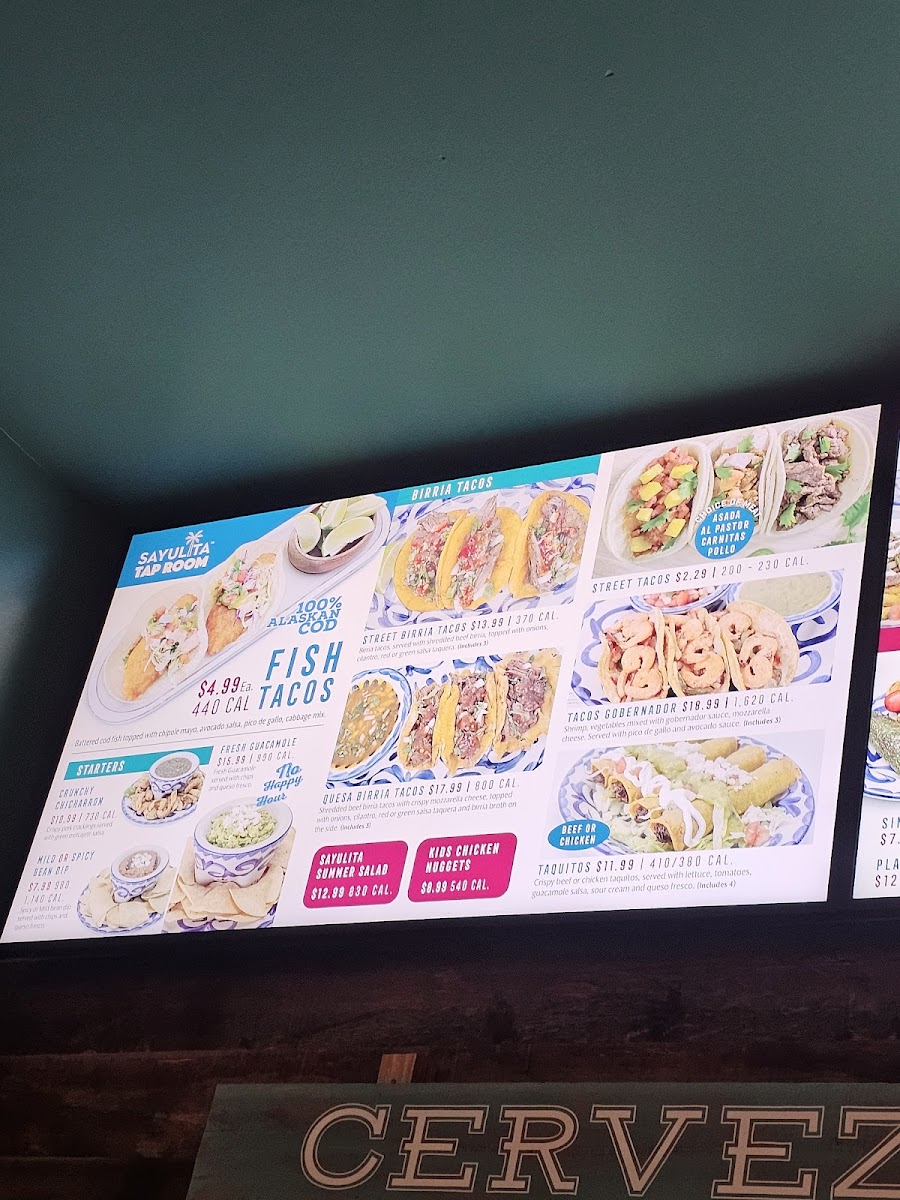 Sayulita Taproom Photo Menu 8
