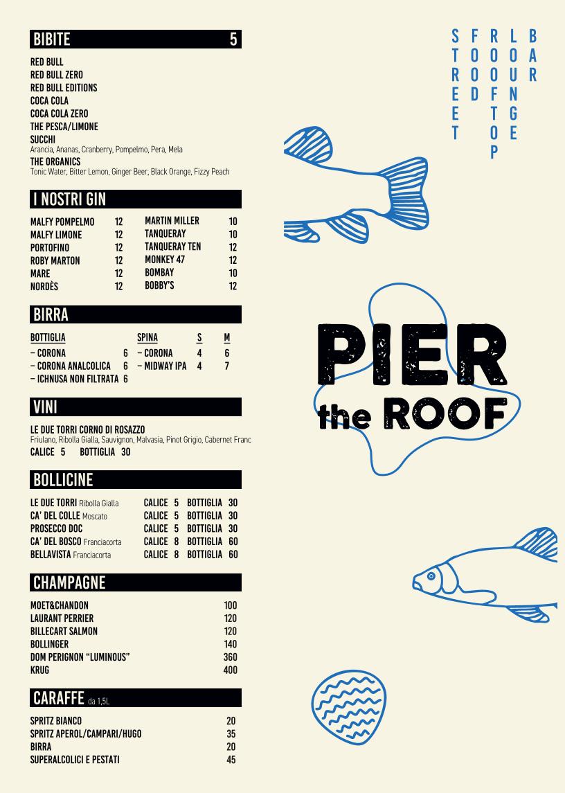 Pier The Roof Photo Menu 5