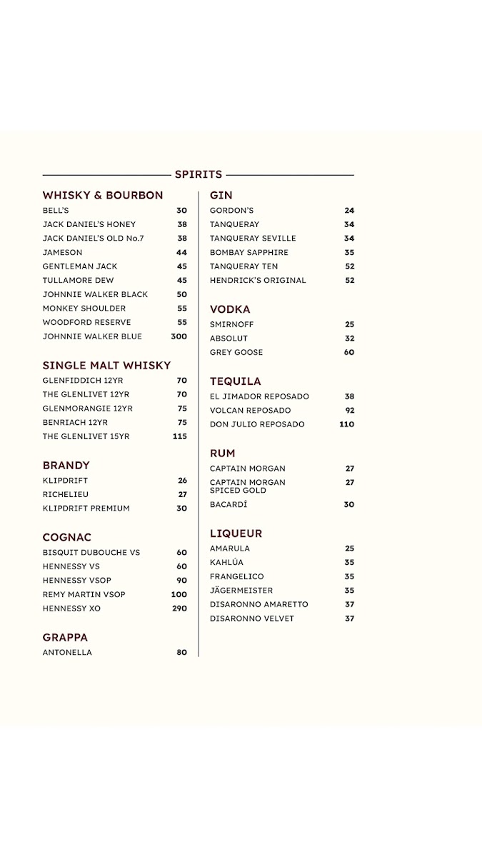 Turn ŉ Tender Steakhouse Majik Forest Photo Menu 1