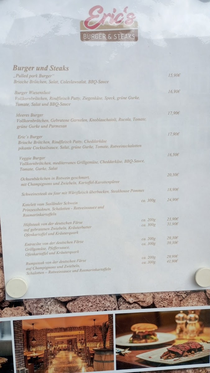 Eric´s BURGER & STEAKS Photo Menu 3