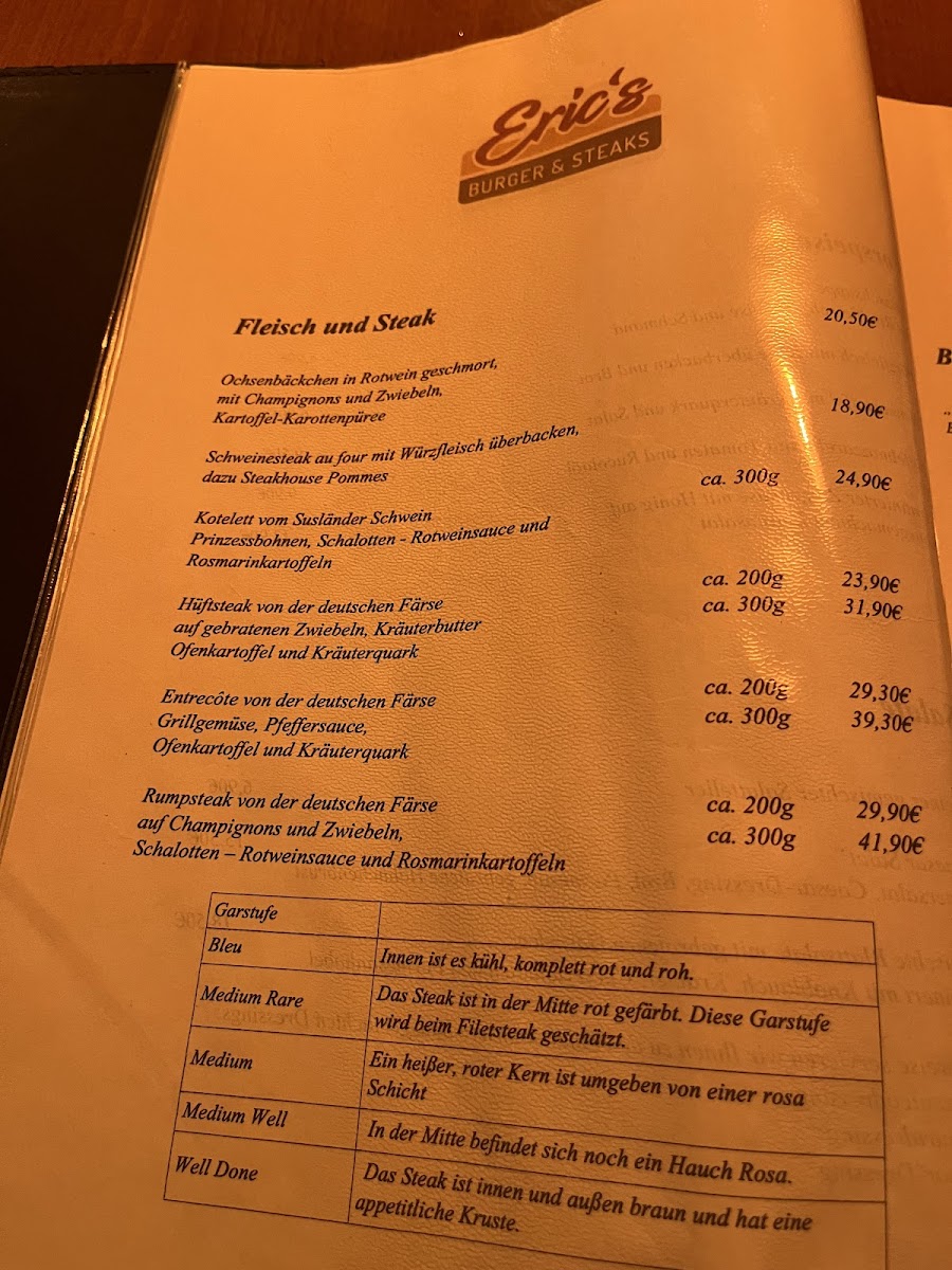 Eric´s BURGER & STEAKS Photo Menu 8