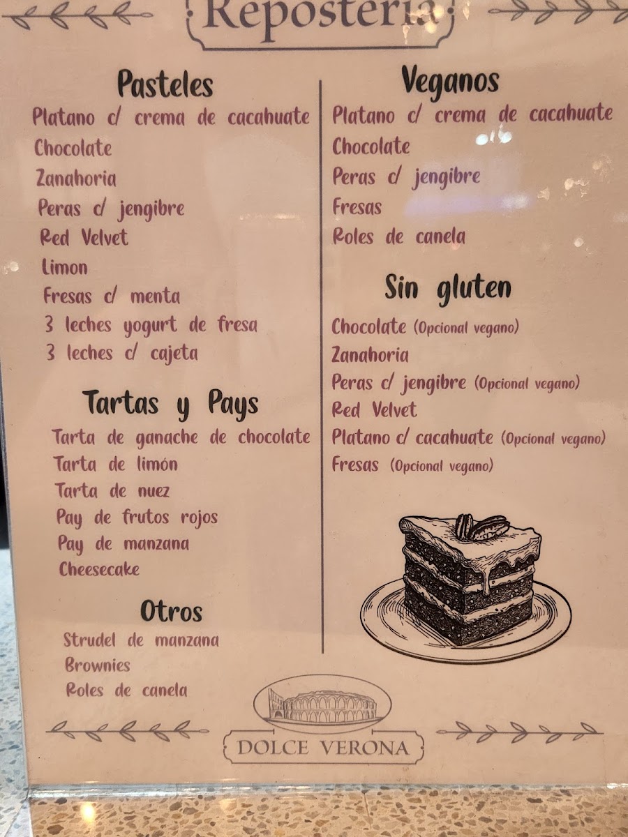 Dolce Verona Photo Menu 1