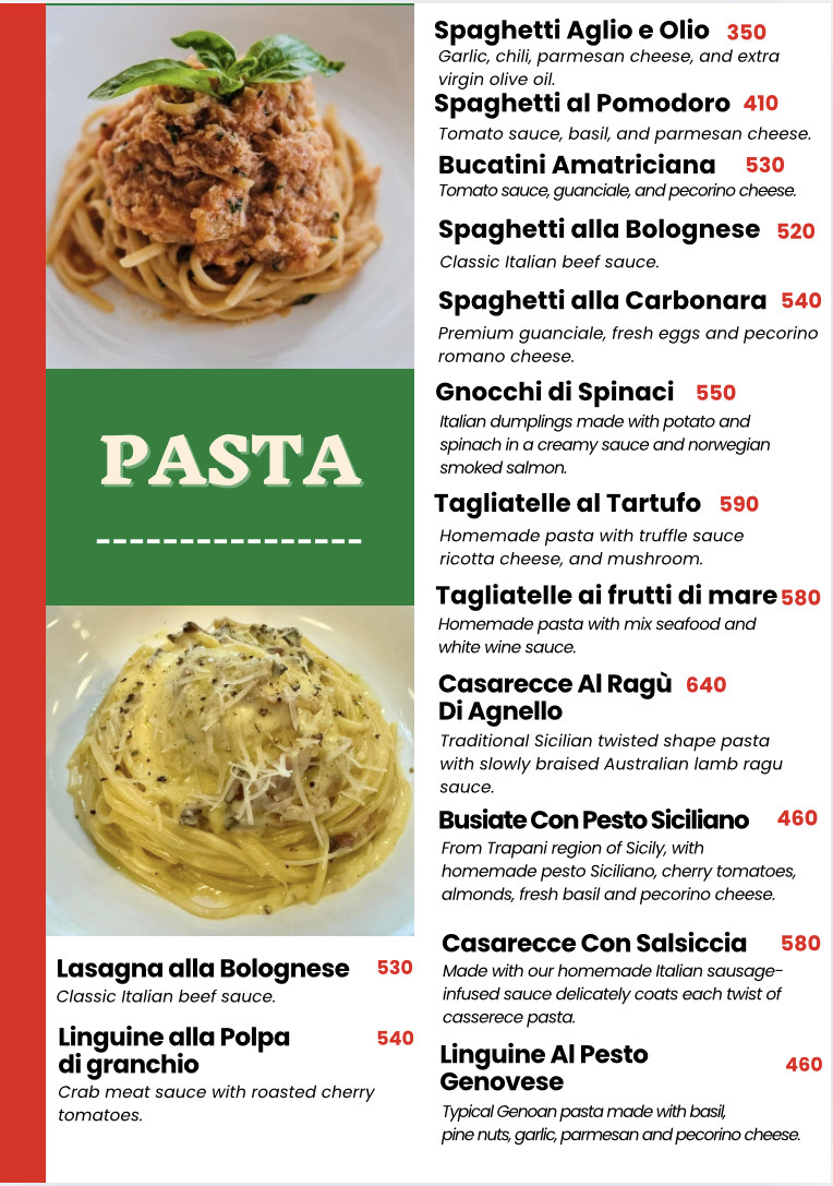 Trattoria D' Amore Photo Menu 3