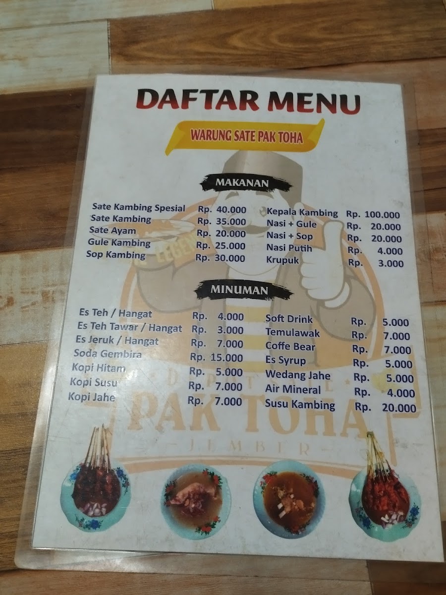 Warung Sate Pak Toha Photo Menu 8