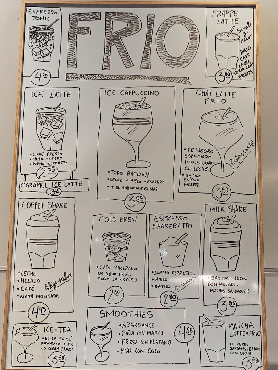 Fnac Café by Nero Coffee Show Photo Menu 2
