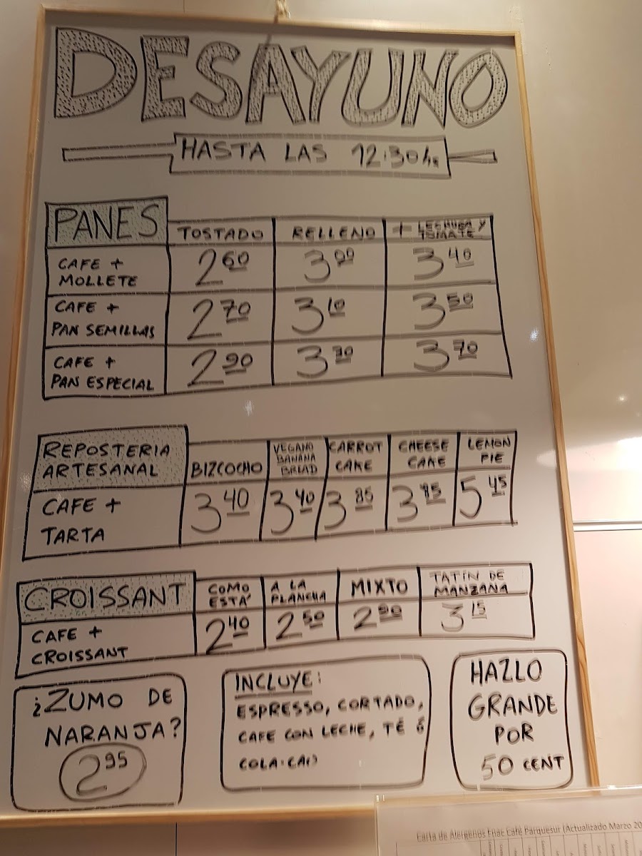 Fnac Café by Nero Coffee Show Photo Menu 7