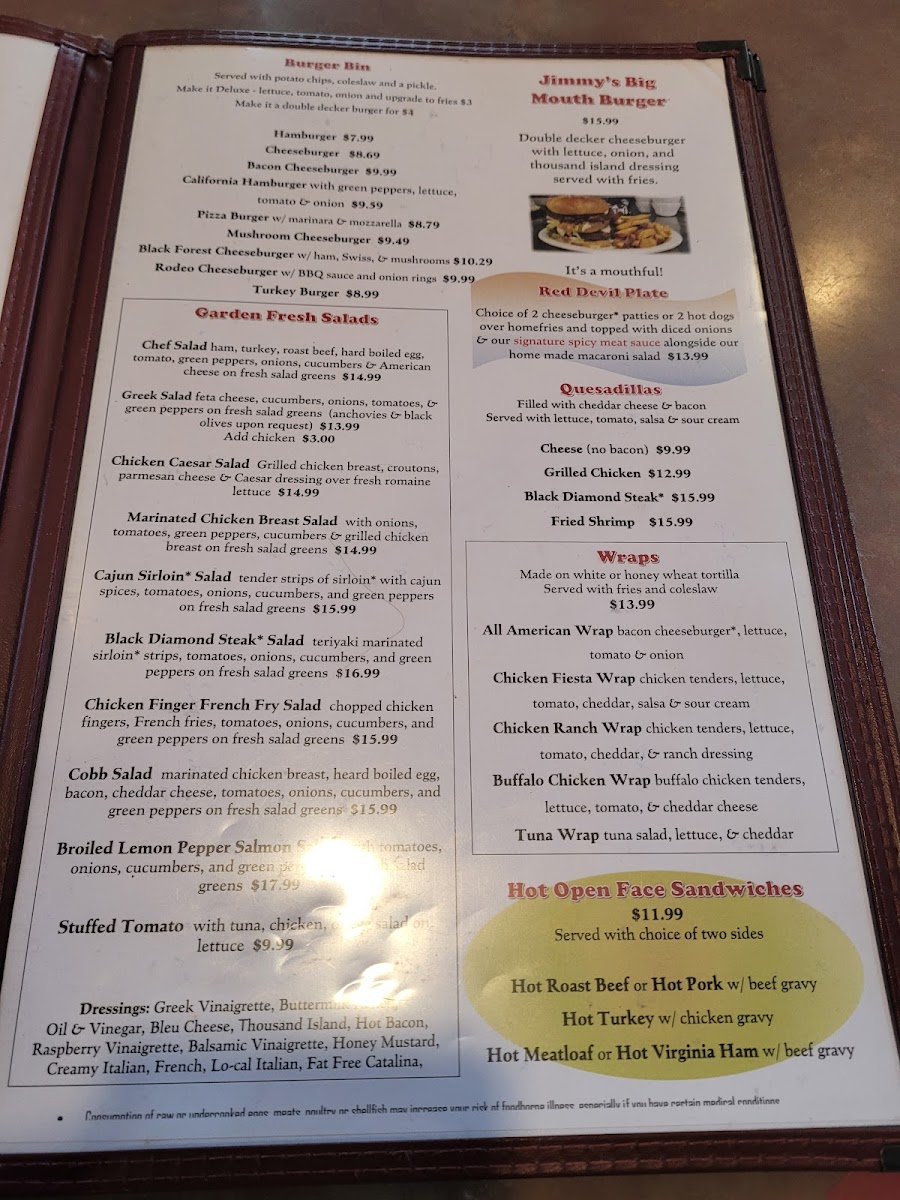 Carlisle Diner Photo Menu 2