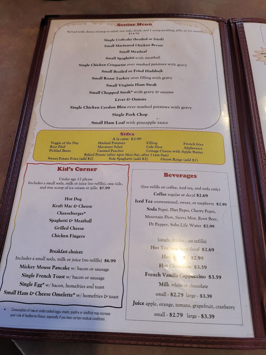 Carlisle Diner Photo Menu 3