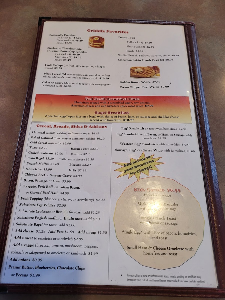 Carlisle Diner Photo Menu 5