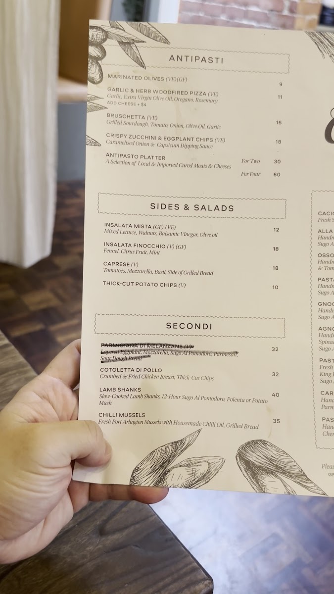 Cugini's Fitzroy Photo Menu 6